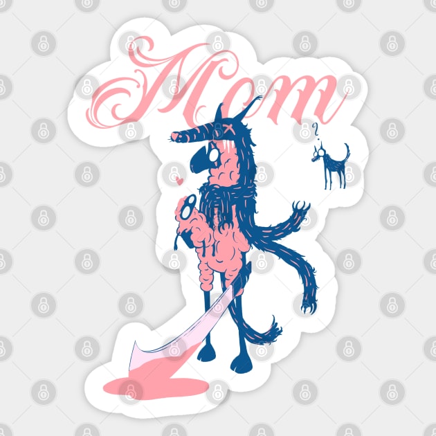 Mother’s Day Badass Sheep Mom Sticker by Religatio